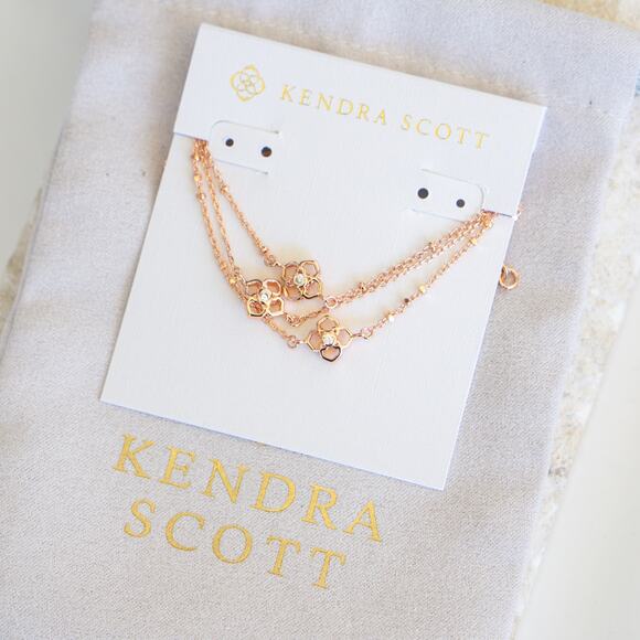 Kendra Scott Jewelry - Kendra Scott Rue Multi Strand Bracelet In Rose Gold